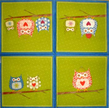 027 Owls - 3-ply (grün) - Artebene